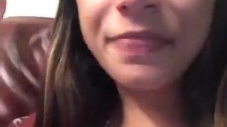 Mia Khalifa minx in hat caresses clit