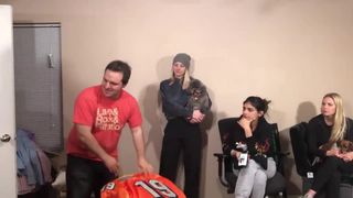 Mia Khalifa charming girl having fun with sex toy