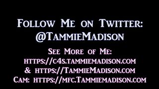 Tammie Madison spectacular babe jerks off anus