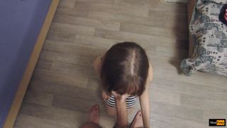 Nice Foxy attractive chick diligently licks dildo