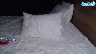 sarah attractive chick is pounded with a bottle in the ass.