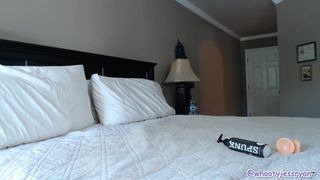 jess ryan buxom cutie is played with dildo