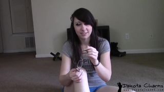 dakotacharmsxxx seductive blonde fucks sex toys