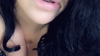 Subrina Lucia  ardent slut licks dildo