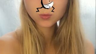 Elise aka Siswet19  luxurious blonde straddled sex toy