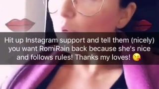 Romi Rain  gorgeous swell caresses sex lips