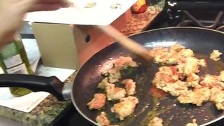 Romi Rain  baby is fried in the cap