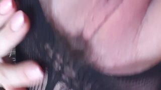 Savannah Fox  luxurious chick caresses lips sex