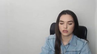 frankie_fall naughty female caresses shaved cunt