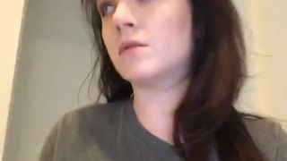 emilylynne teasing his gap with her middle finger