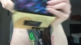 emilylynne luscious whore rubs boobs with oil