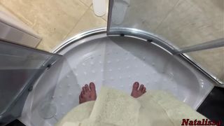 Natalissa  skinny in stockings pulls pussy