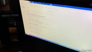 Freya Stein masturbates in front of the webcam