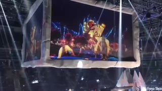 Freya Stein busty blonde posing in front of the camera