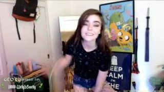 ashe maree busty girl caresses nipples