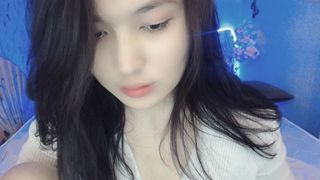 liraia in stockings teased pussy lying on her back