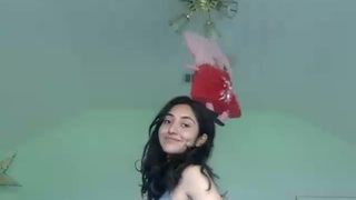 juliejoint busty slut caresses both slits