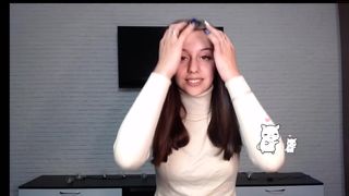 _ariana_grande__ red-haired bitch jerks off pussy with sex toy