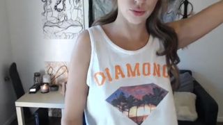 highfrequency busty schoolgirl fingering pussy