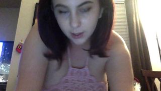 Milly Marks  cute chick fucks both holes