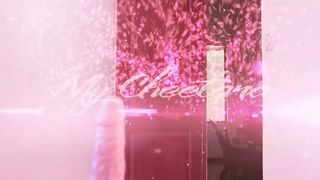 My Cheetara black-haired beauty inimitably caresses herself