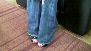 keiranlee caresses pussy through panties