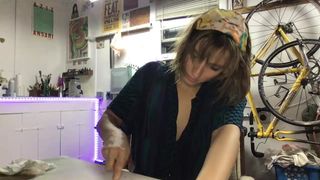 lennonzest dark haired prostitute caresses big tits