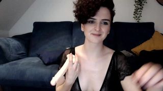 missalexthorn blonde female made  private  with a toy