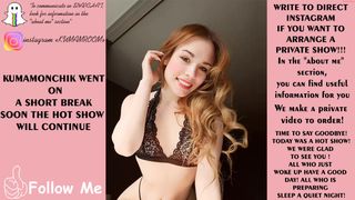 kumamonchik naughty bitch fucks pussy