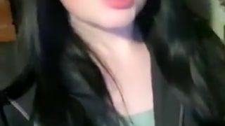 BiancaXBlack  full skin pulls the cap with a phallus