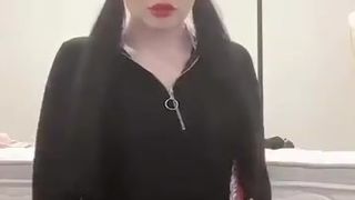 Retweet cute brunette girl masturbates passionately