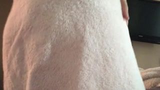 Monica Sage awesome brown girl in white stockings tickles her cap delicately