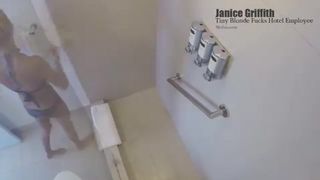 Janice Griffith lustful bitch is planting dildo in her pussy