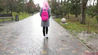 Marcelin Abadir cute slut fucks pussy with dildos