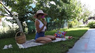 happy_yulia lustful plump bitch spreads her legs and jerks off her cunt