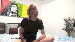 Haley Reed busty wench masturbates pussy