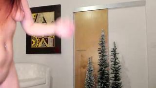 Jayne420 cute slut jumps on a dildo