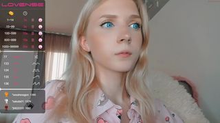 oh_honey_ charming whore sticks dildo in the vagina