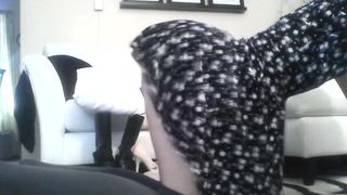 YaGirlDubs babe in stockings fingering sex toy