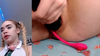 MiaMelon cute passion gently caresses boobs