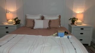 Stacy_x3 busty hottie caresses shaved pussy