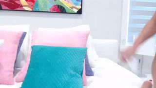 RussianXXtasy naughty  girl  fingering vagina in the shower