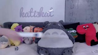 Kati3kat luxurious chick caresses lips sex