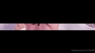 oooops gorgeous blonde caresses boobs