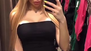 Milana charming babe masturbates with sex toy