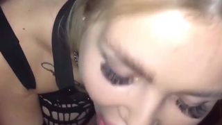 Milana hot chick rides phallus