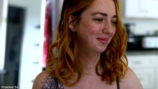 maeveminx captivating dancing in a skirt and undressing