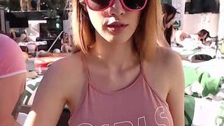 luxneon petite chick fucks herself with toys