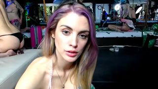 luxneon spicy slut caresses nipples