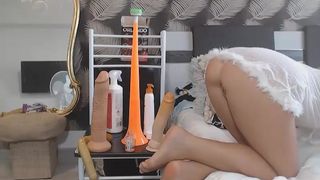 urnaughtyslutxxx graceful blonde passionately masturbating cunt